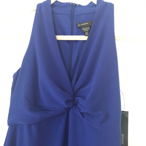 Maggy London Knot Front Midi Dress - Picture 4 of 7